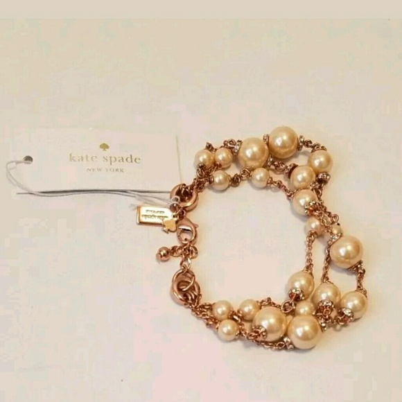 Kate Spade Pearls of Wisdom Rose Gold Bracelet - Picture 5 of 6